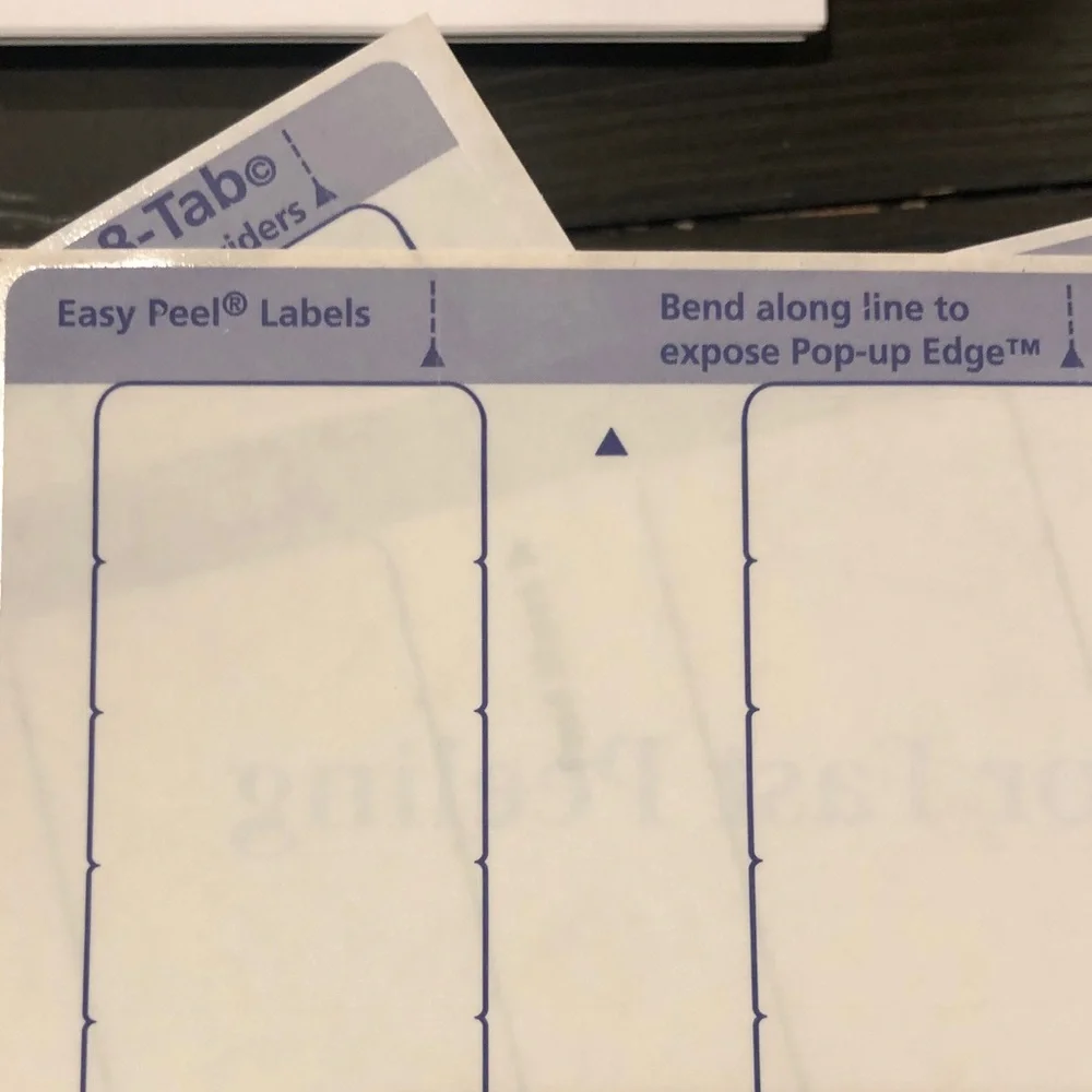 Avery 8 Tab Print & Apply Clear Label Dividers